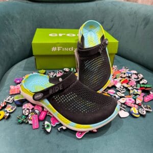 Crocs Literide 360: Black/Yellow Multi