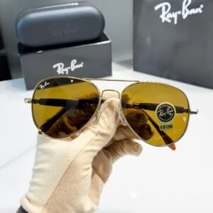 RAYBAN GOLD BROWN