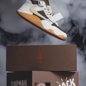 Nikee Air Jordan 1 x Travis Scott JumpMan SAIL UA QUALITY