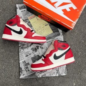 Air Jordan Retro 1 High Lost Found With Og Box Yellow Bill Butter Paper