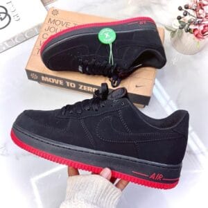 Nike Airforce 1 Low Black 'University Red'