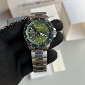 Emporio Armani Automatic Crown AAA Silver Green