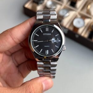 Citizen Tsuyosa Quartz Silver Black